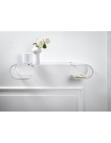 iPLEX Design - Curvy Dorica Consolle in plexiglass - Trasparente - 88x16x24,5 cm