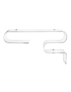 iPLEX Design - Curvy Corinzia Consolle in plexiglass - Trasparente - 76x40,5x15 cm