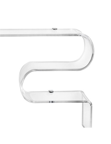 iPLEX Design - Curvy Corinzia Consolle in plexiglass - Trasparente - 76x40,5x15 cm