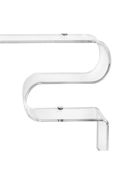 iPLEX Design - Curvy Corinzia Consolle in plexiglass - Trasparente - 76x40,5x15 cm