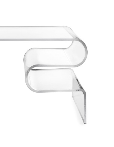 iPLEX Design - Curvy Coffee Table in plexiglass - Trasparente - 76x42x40 cm
