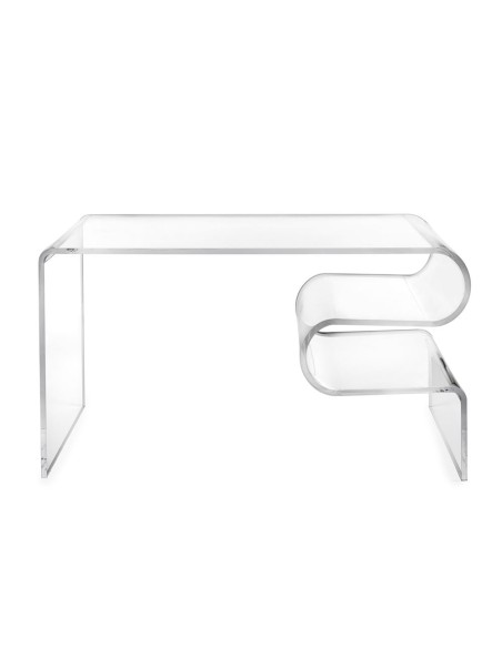 iPLEX Design - Curvy Coffee Table in plexiglass - Trasparente - 76x42x40 cm