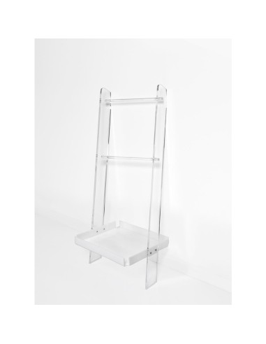 iPLEX Design - Clio Scaletta Small White in plexiglass - bianco - 39,5x100x30 cm