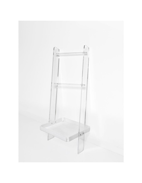 iPLEX Design - Clio Scaletta Small White in plexiglass - bianco - 39,5x100x30 cm