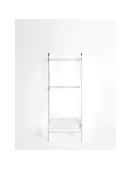 iPLEX Design - Clio Scaletta Small White in plexiglass - bianco - 39,5x100x30 cm