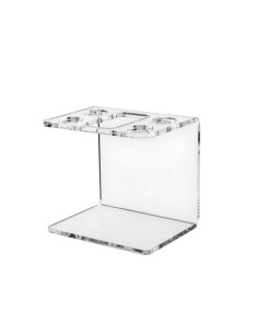 iPLEX Design - Clio Portaspazzolino Trasparente in plexiglass - 10x9,5x8 cm