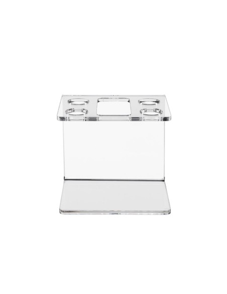 iPLEX Design - Clio Portaspazzolino Trasparente in plexiglass - 10x9,5x8 cm