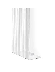 iPLEX Design - Clio Portasciugamani Vertic.Da Muro Plisse' in plexiglass - Trasparente - 25x76x13 cm 2