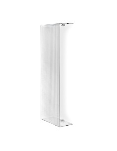 iPLEX Design - Clio Portasciugamani Vertic.Da Muro Plisse' in plexiglass - Trasparente - 25x76x13 cm