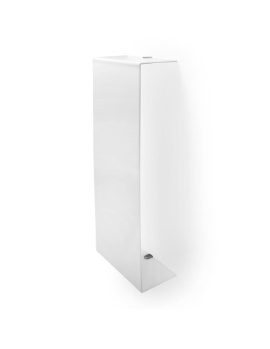 iPLEX Design - Clio Portasciugamani Vertic.Da Muro Opal in plexiglass - bianco - 25x76x13 cm