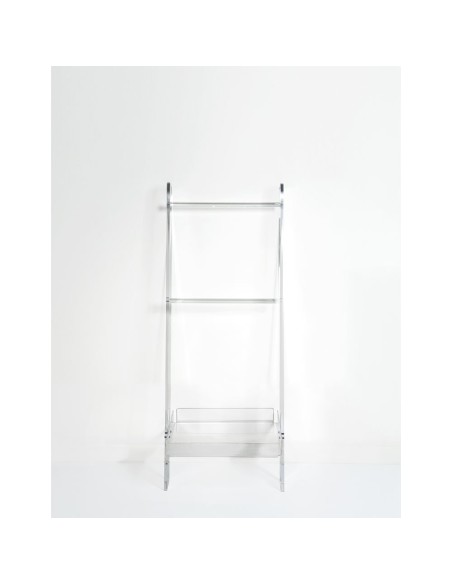 iPLEX Design - Clio Scaletta Small in plexiglass - Trasparente - 39,5x100x30 cm