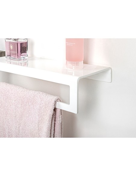iPLEX Design - Clio Portasciugamano Small White in plexiglass - bianco - 40x10x16 cm