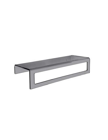iPLEX Design - Clio Portasciugamano Small Fume' in plexiglass - fumè - 40x10x16 cm