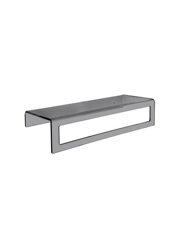 iPLEX Design - Clio Portasciugamano Small Fume' in plexiglass - fumè - 40x10x16 cm