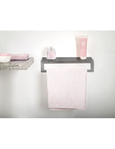 iPLEX Design - Clio Portasciugamano Small Fume' in plexiglass - fumè - 40x10x16 cm