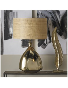 Blanc D' Ivoire - Statua Foglia dorata cm 10x1x62h 2