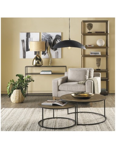 Blanc D' Ivoire - Statua Foglia dorata cm 10x1x62h
