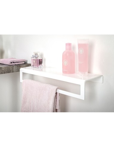 iPLEX Design - Clio Portasciugamano Big White in plexiglass - bianco - 55x10x16 cm