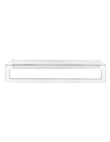 iPLEX Design - Clio Portasciugamano Big in plexiglass - Trasparente - 55x10x16 cm