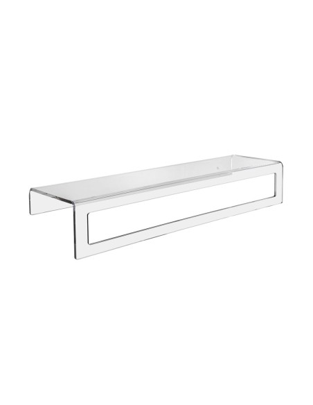 iPLEX Design - Clio Portasciugamano Big in plexiglass - Trasparente - 55x10x16 cm
