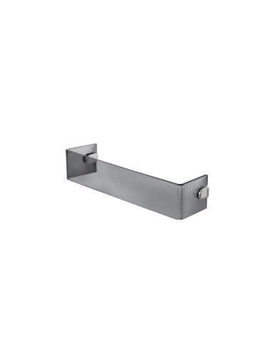iPLEX Design - Clio Portasciugamani Mantile Small Fume' in plexiglass - fumè - 30x8x7,5 cm