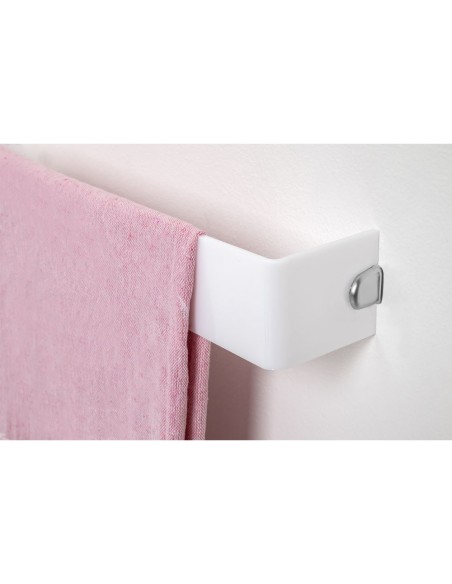 iPLEX Design - Clio Portasciugamani Mantile Medium White in plexiglass - bianco - 45x8x7,5 cm