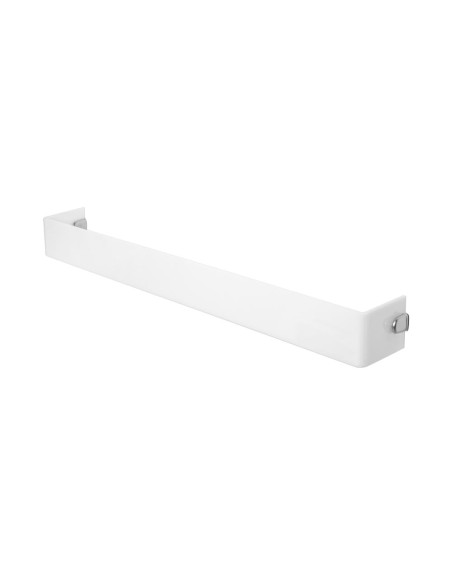 iPLEX Design - Clio Portasciugamani Mantile Large White in plexiglass - bianco - 60x8x7,5 cm