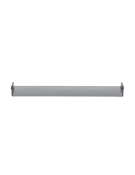 iPLEX Design - Clio Portasciugamani Mantile Large Fume' in plexiglass - fumè - 60x8x7,5 cm