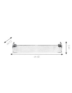 iPLEX Design - Clio Portasciugamani Mantile Large in plexiglass - Trasparente - 60x8x7,5 cm 2