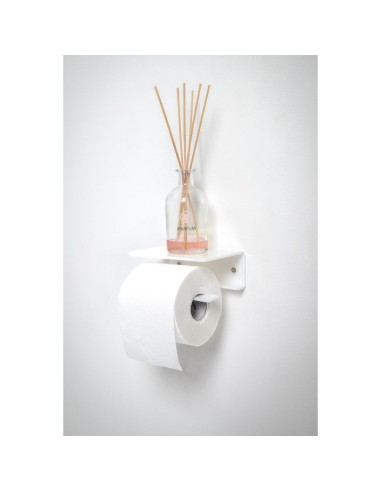 iPLEX Design - Clio Portarotolo White in plexiglass - bianco - 15x6,5x11 cm