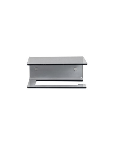 iPLEX Design - Clio Portarotolo Fume' in plexiglass - fumè - 15x6,5x11 cm