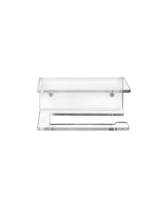 iPLEX Design - Clio Portarotolo in plexiglass - Trasparente - 15x6,5x11 cm