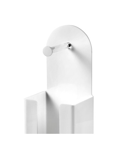 iPLEX Design - Clio Portarotoli (Di Scorta) White in plexiglass - bianco - 14,5x45,5x12 cm