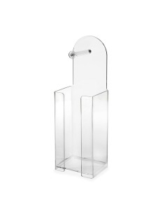 iPLEX Design - Clio Portarotoli (Di Scorta) in plexiglass - Trasparente - 14,5x45,5x12 cm