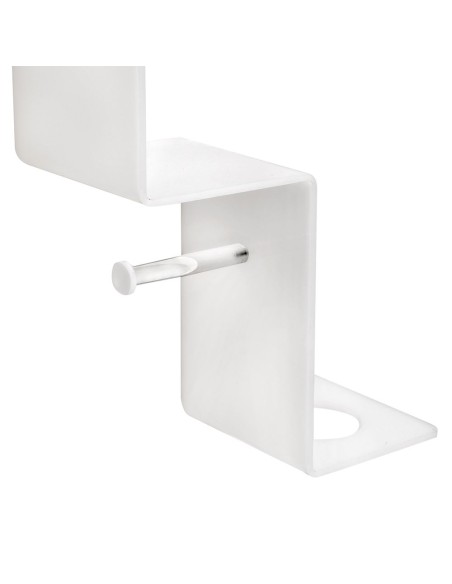 iPLEX Design - Clio Mensola Rotolo E Scopino 1 White in plexiglass - bianco - 30,5x38x15 cm