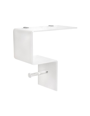 iPLEX Design - Clio Mensola Rotolo E Ripiano 2 White in plexiglass - bianco - 30,5x30,5x15 cm