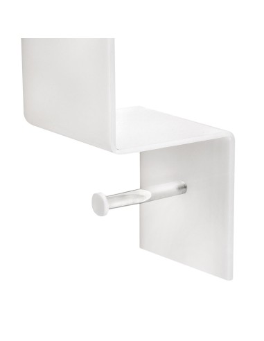 iPLEX Design - Clio Mensola Rotolo E Ripiano 2 White in plexiglass - bianco - 30,5x30,5x15 cm