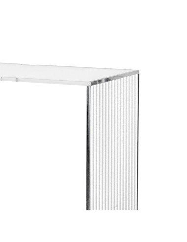 iPLEX Design - Clio Cubo Da Parete Plisse' in plexiglass - Trasparente - 30x30x15 cm