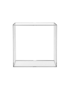 iPLEX Design - Clio Cubo Da Parete Plisse' in plexiglass - Trasparente - 30x30x15 cm