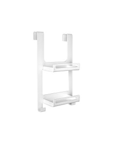 iPLEX Design - Clio Mensola Doccia White in plexiglass - bianco - 33x19x56 cm