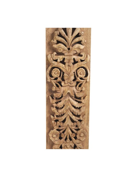 Blanc D' Ivoire - Statua ARABESQUES verticale su base in mango cm 15x8x65 h