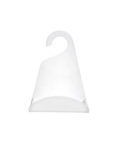 iPLEX Design - Clio Mensola Doccia Gruccia White in plexiglass - bianco - 24x31,5x10 cm
