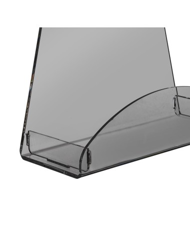 iPLEX Design - Clio Mensola Doccia Gruccia Fume' in plexiglass - fumè - 24x31,5x10 cm