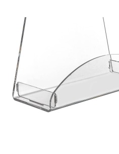 iPLEX Design - Clio Mensola Doccia Gruccia in plexiglass - Trasparente - 24x31,5x10 cm 2