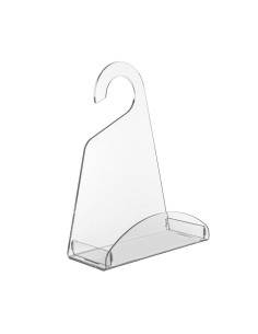 iPLEX Design - Clio Mensola Doccia Gruccia in plexiglass - Trasparente - 24x31,5x10 cm