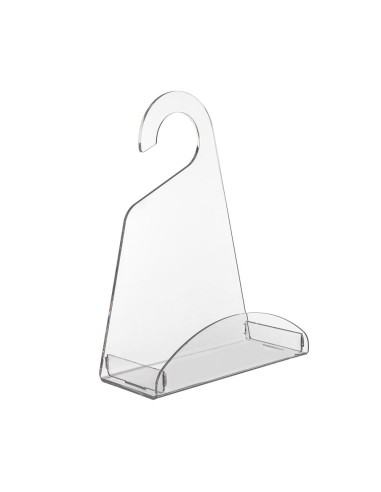 iPLEX Design - Clio Mensola Doccia Gruccia in plexiglass - Trasparente - 24x31,5x10 cm