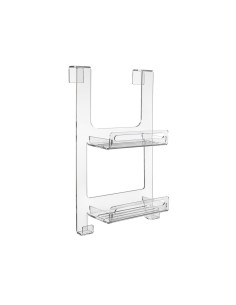iPLEX Design - Clio Mensola Doccia in plexiglass - Trasparente - 33x19x56 cm