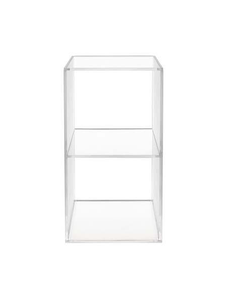 iPLEX Design - Clio Cubo Double Da Terra Plisse' in plexiglass - Trasparente - 30x60x30 cm