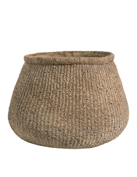 Blanc D' Ivoire - Vaso Ero in cemento beige effetto sacco cm 40,7x40x30