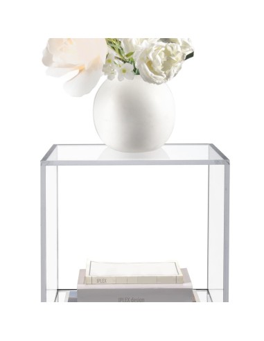 iPLEX Design - Clio Cubo Double Da Terra in plexiglass - Trasparente - 30x60x30 cm